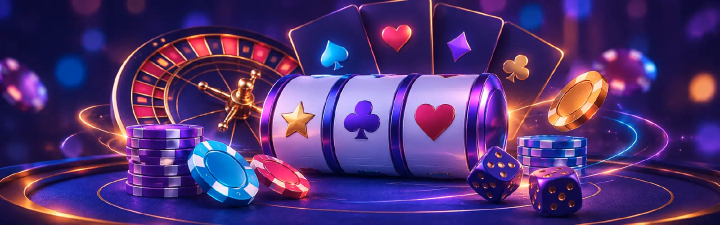Ilustración de juegos de casino